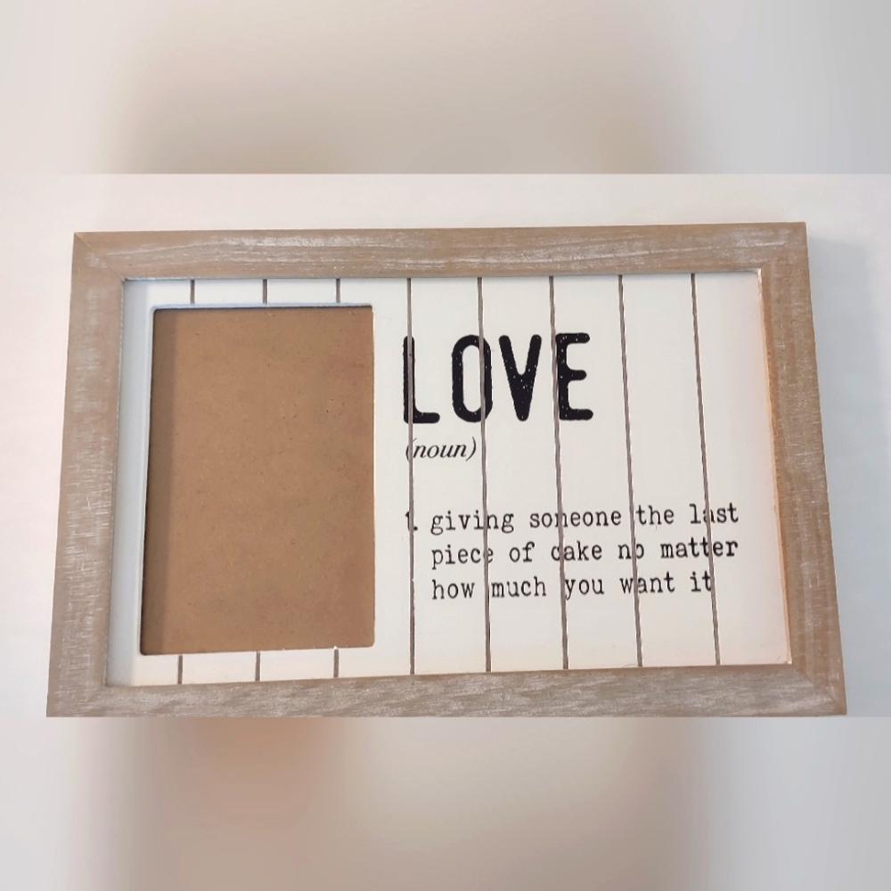 Farmhouse "Love" Definition Photo Frame